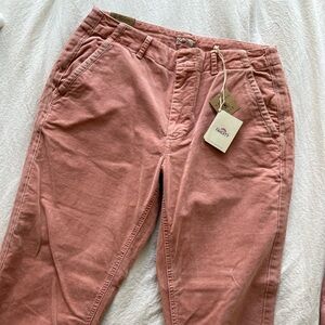 FAHERTY Rosewater Velvet Tuxedo Pants Size 28